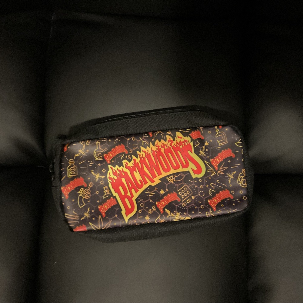 Backwoods Black/ Red Pouch